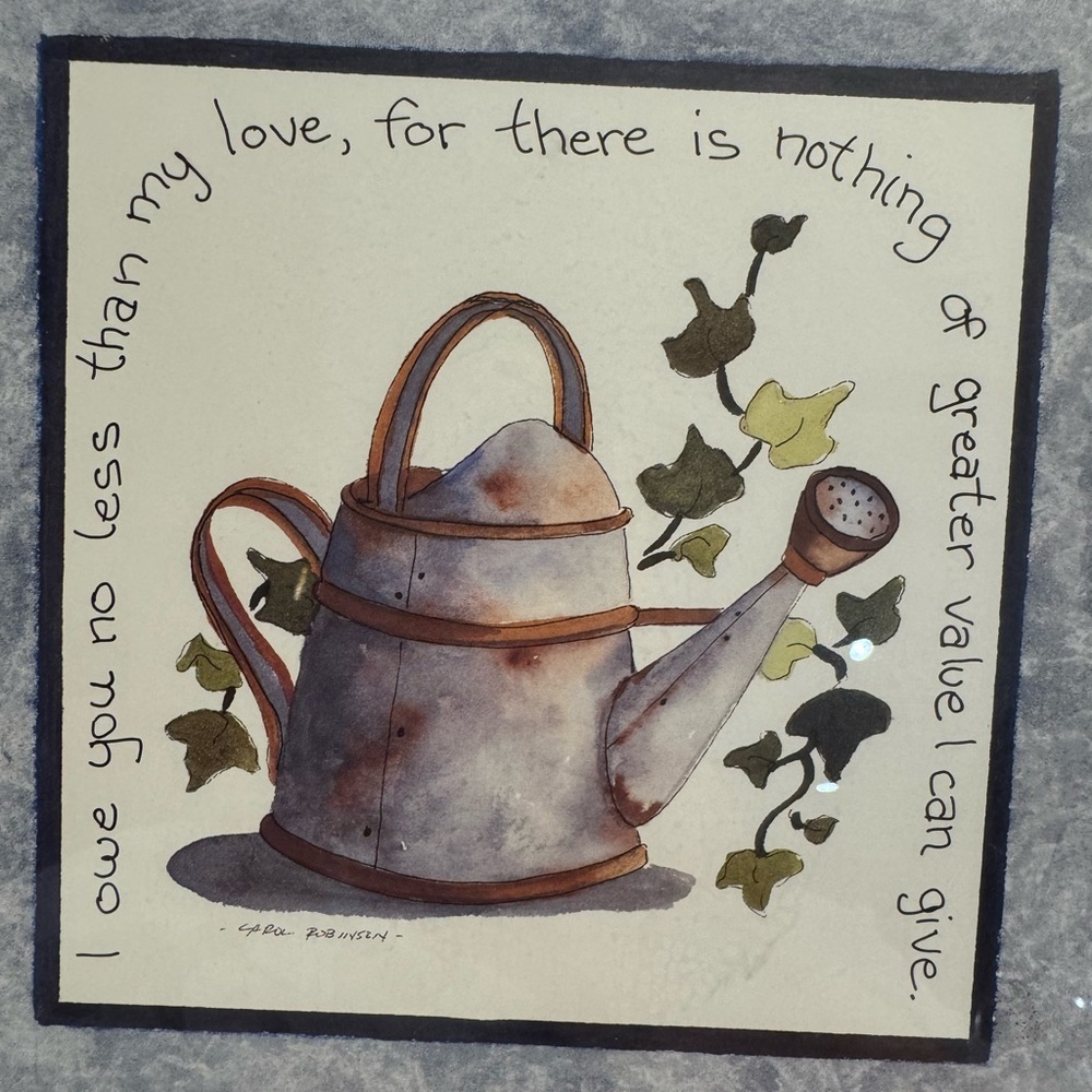 Vintage Country Kitchen Framed Watering Can Art Prints Bed Bath Beyond Set - Picture 12 of 14